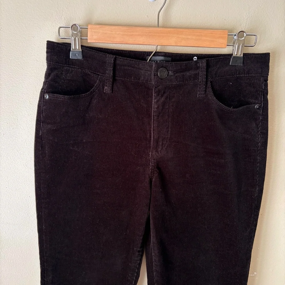 Talbots | Corduroy Jegging Pants Ribbed Mid Rise Skinny Fit Black 2P Petite - Picture 3 of 6